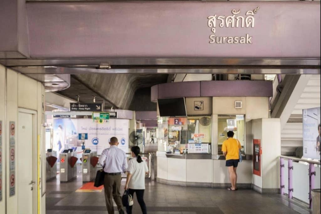 P1 Silom Pan Large Room Full Kitchen Wifi 4-6Pax Bangkok Ngoại thất bức ảnh